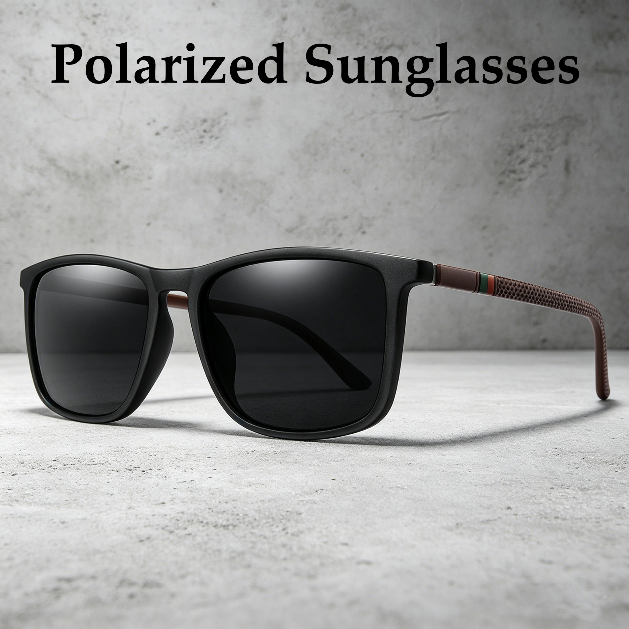 Fishing Sunglasses Polarized - Men's Classic Polarized Sunglasses Square Frame