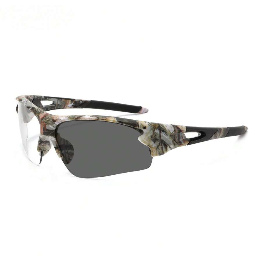 Semi-Rimless Camouflage Sport  - Fishing Sunglasses Polarized ulasan dan harga