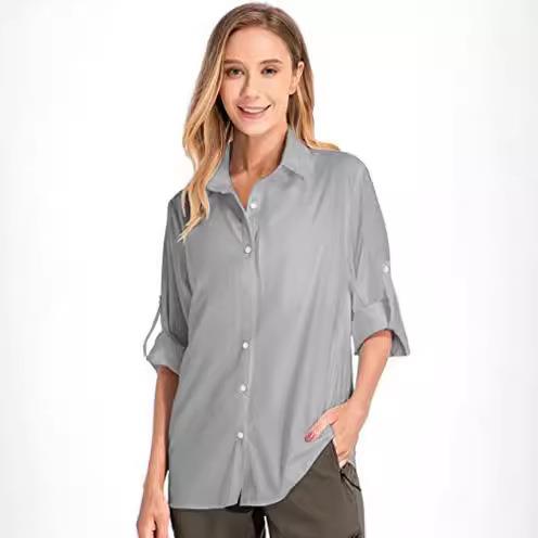 Women's Long Sleeve Sun Protec - Fishing Shirt Uv Protection ulasan dan harga