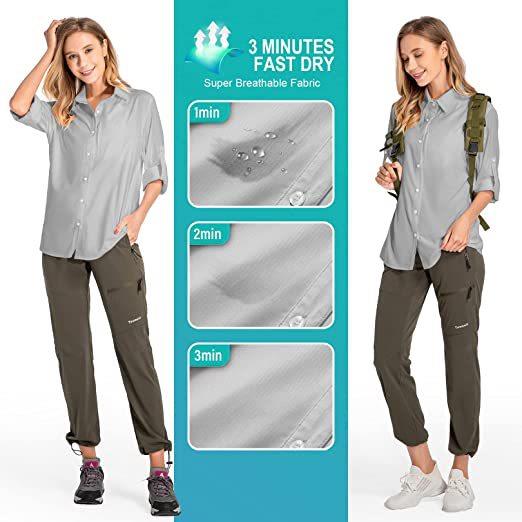 Women's Long Sleeve Sun Protec - Fishing Shirt Uv Protection ulasan dan harga