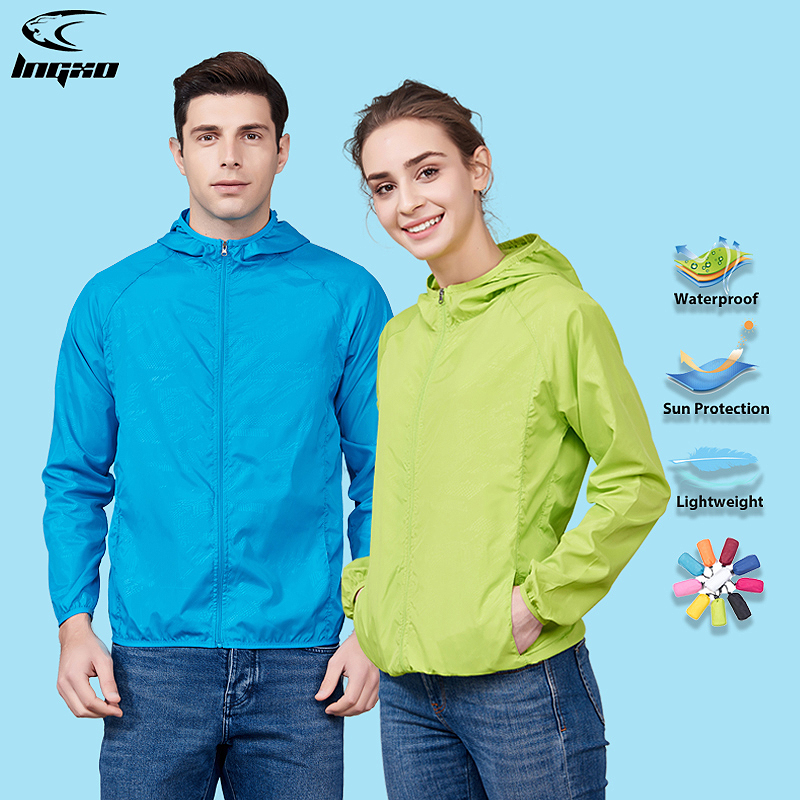 LNGXO Unisex Hiking Jacket Men - Fishing Rain Suit ulasan dan harga