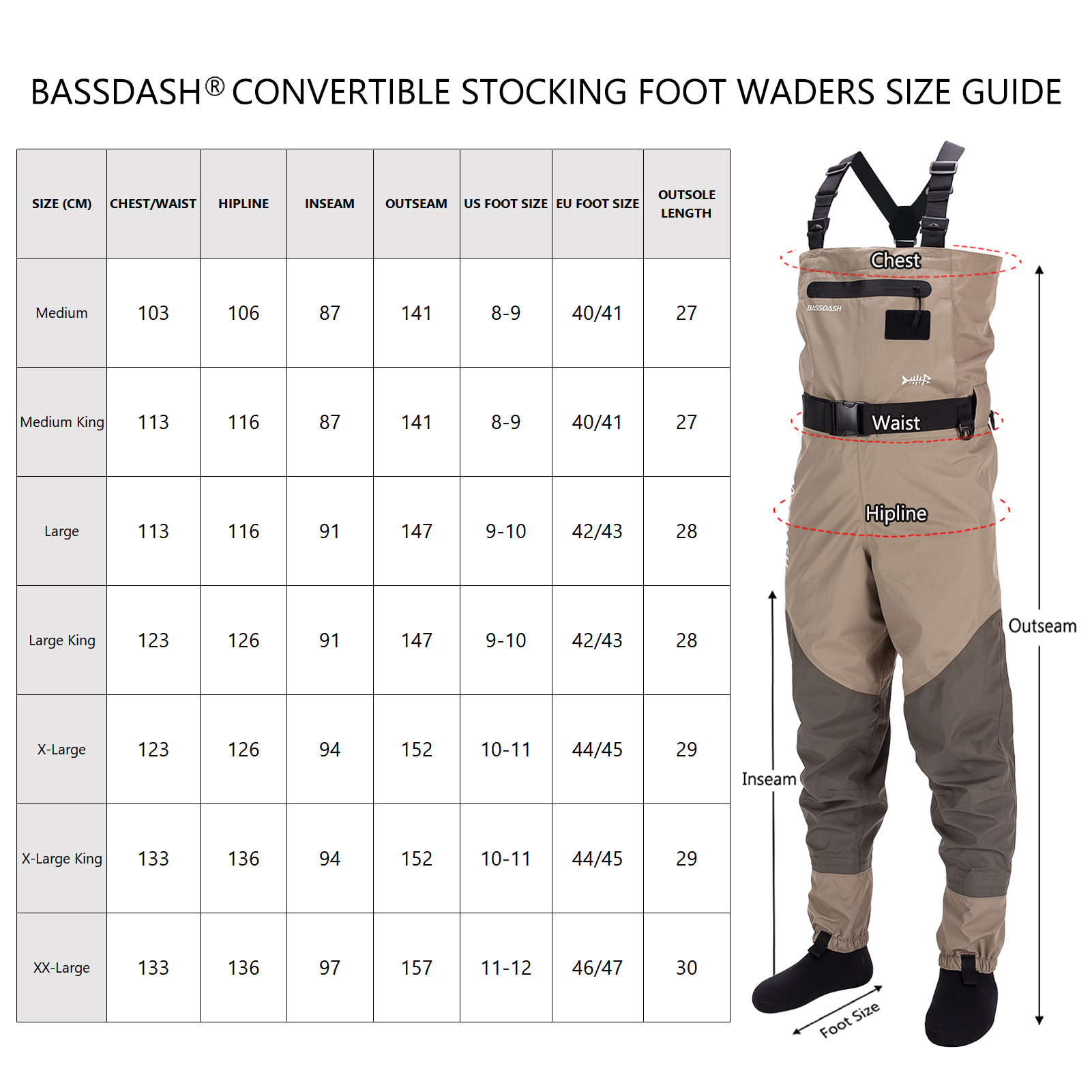 Bassdash Men Fishing Stocking  - Fishing Waders ulasan dan harga