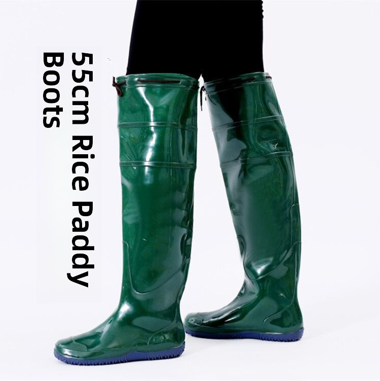 New Men's Long Tube Rain Boots - Fishing Boots ulasan dan harga