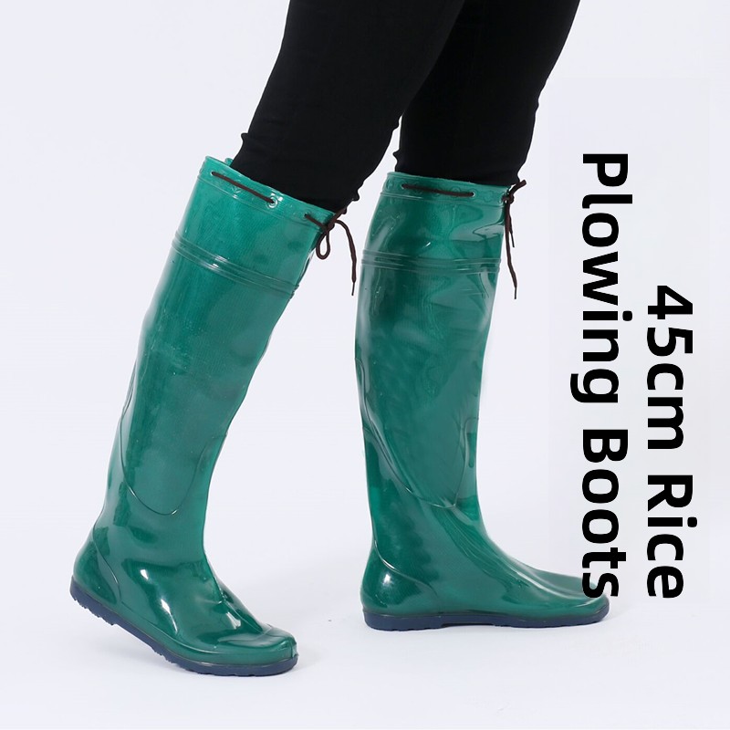 New Men's Long Tube Rain Boots - Fishing Boots ulasan dan harga