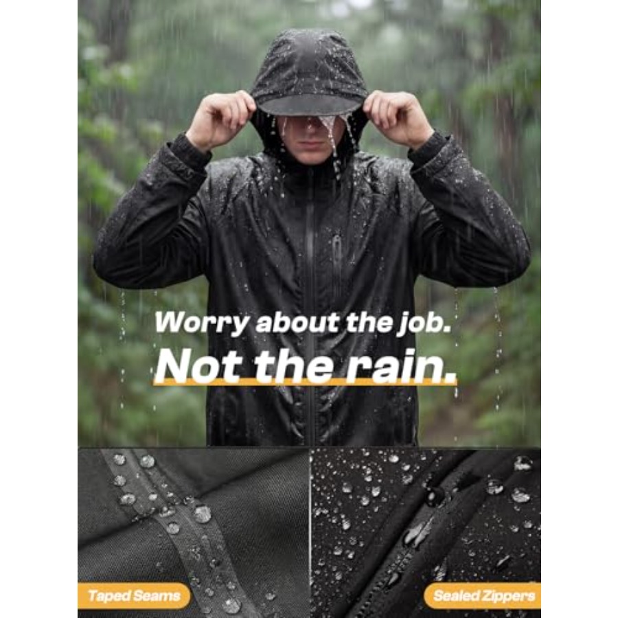 Men's Waterproof Rain Gear 2pc - Fishing Rain Suit ulasan dan harga