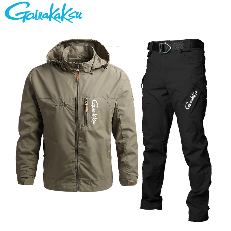 Men's Waterproof Hooded Jacket - Fishing Pants Waterproof ulasan dan harga