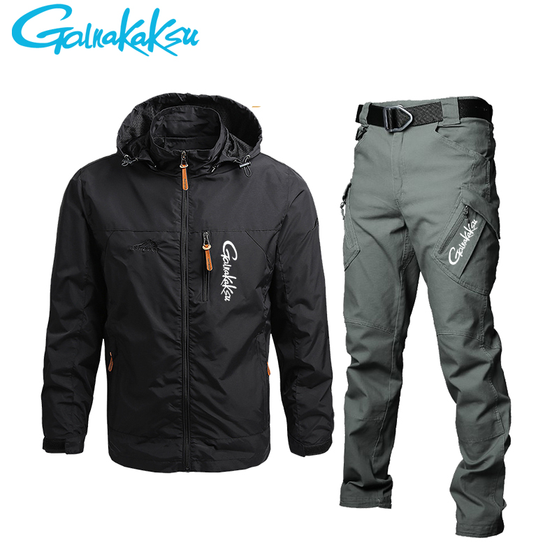 Men's Waterproof Hooded Jacket - Fishing Pants Waterproof ulasan dan harga