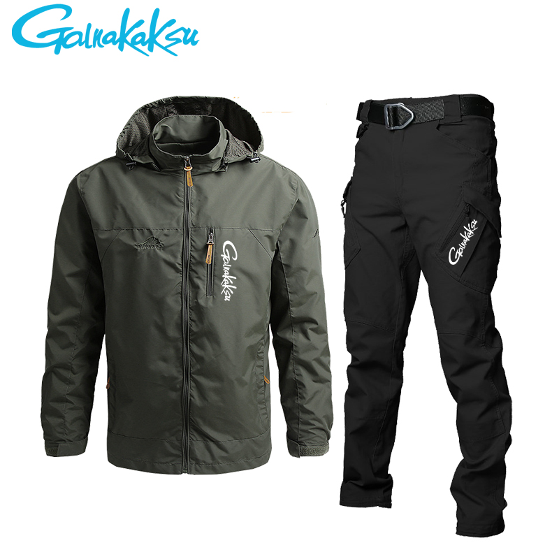 Men's Waterproof Hooded Jacket - Fishing Pants Waterproof ulasan dan harga