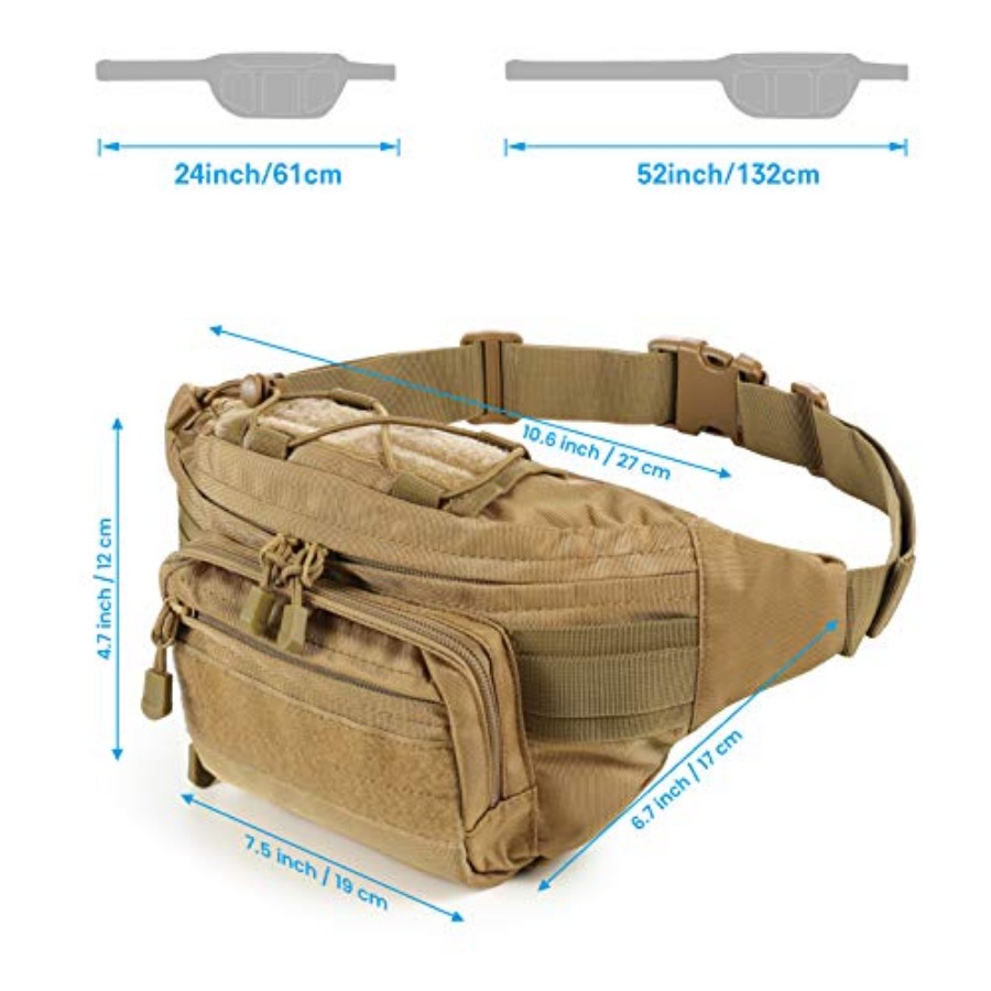 Tactical Fanny Pack, Military  - Fishing Belt ulasan dan harga
