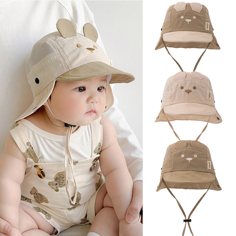 Boys Girls Neck Protection Kid - Fishing Hat ulasan dan harga