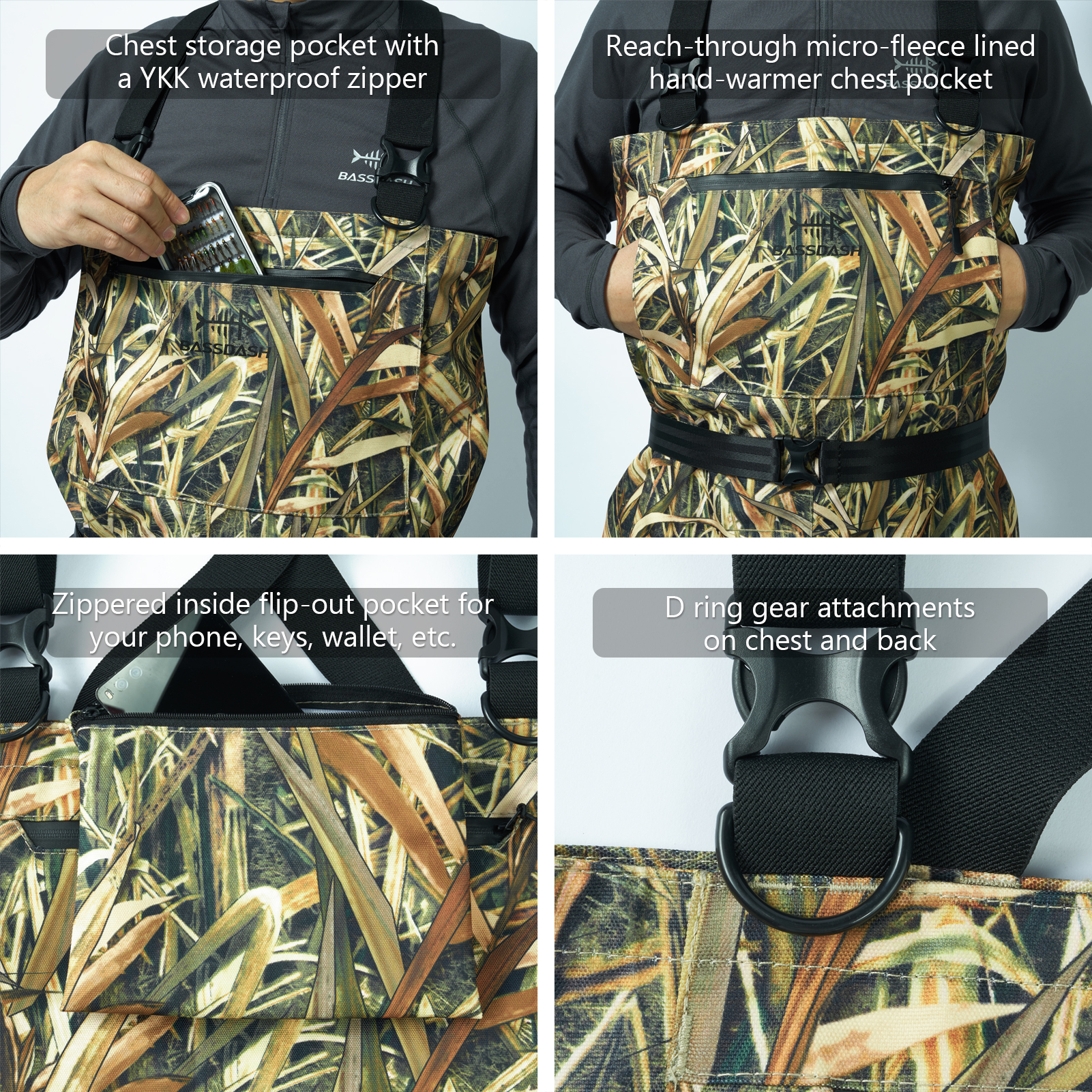 BASSDASH Men Women Boot Foot W - Fishing Waders ulasan dan harga