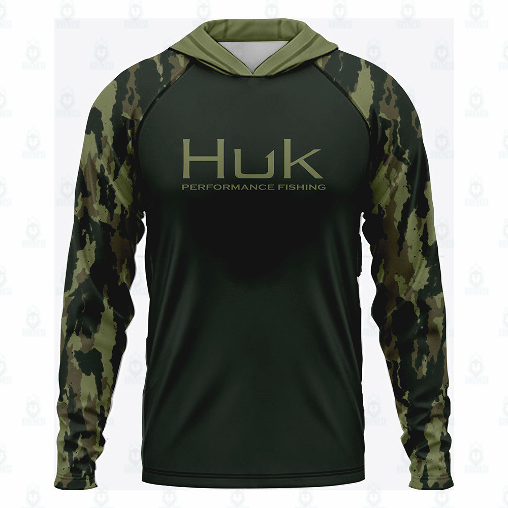 Huk Fishing Shirt UPF 50 Hoode - Fishing Hoodie ulasan dan harga