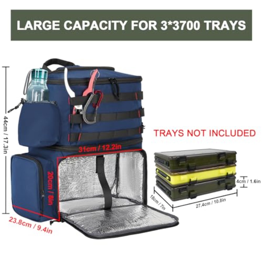 Fishing Backpack, Water Resist - Fishing Backpack ulasan dan harga