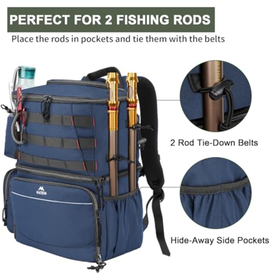 Fishing Backpack, Water Resist - Fishing Backpack ulasan dan harga