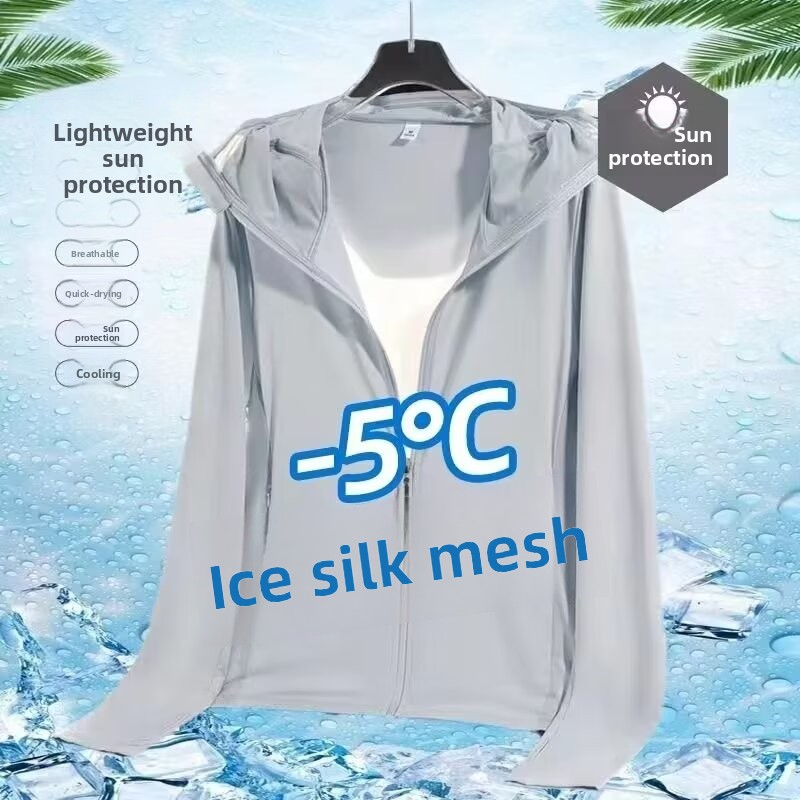 Ice Silk Men's Summer Thin Air - Fishing Shirt Uv Protection ulasan dan harga