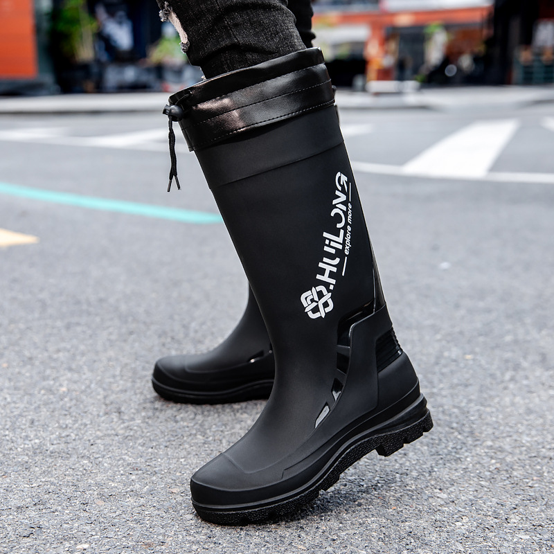 New Men's High-Tube Fleece-Lin - Fishing Boots ulasan dan harga