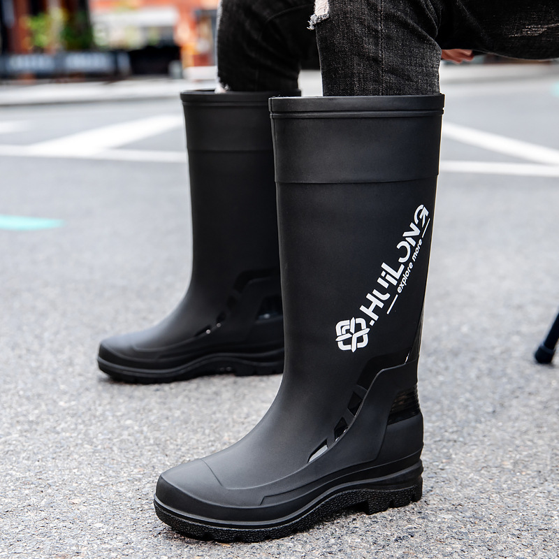 New Men's High-Tube Fleece-Lin - Fishing Boots ulasan dan harga