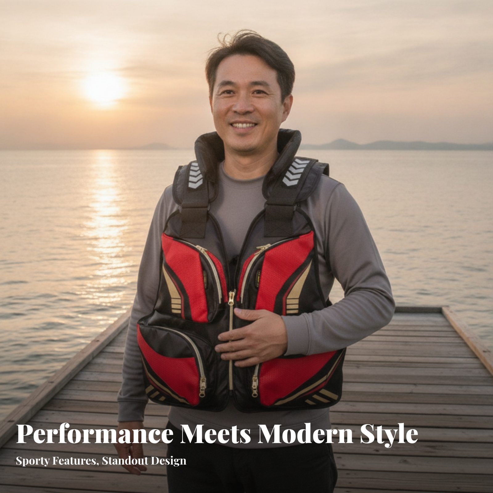 Fishing Life Vest Sleeveless Z - Fishing Vest ulasan dan harga