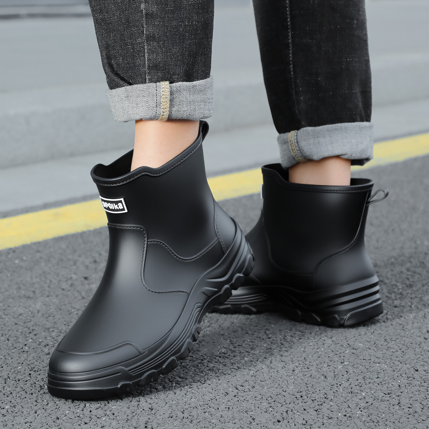 Fashionable new style men's mi - Fishing Boots ulasan dan harga