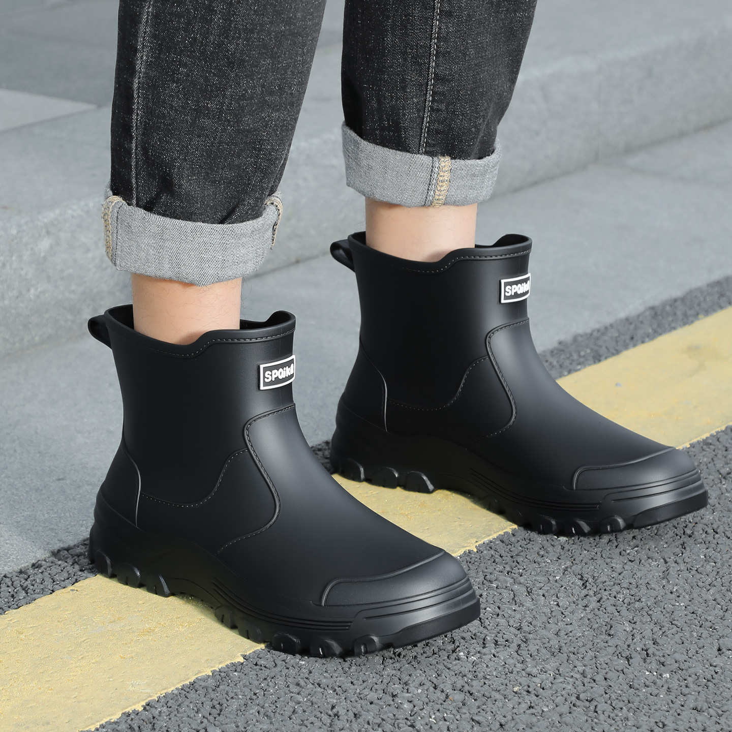 Fashionable new style men's mi - Fishing Boots ulasan dan harga