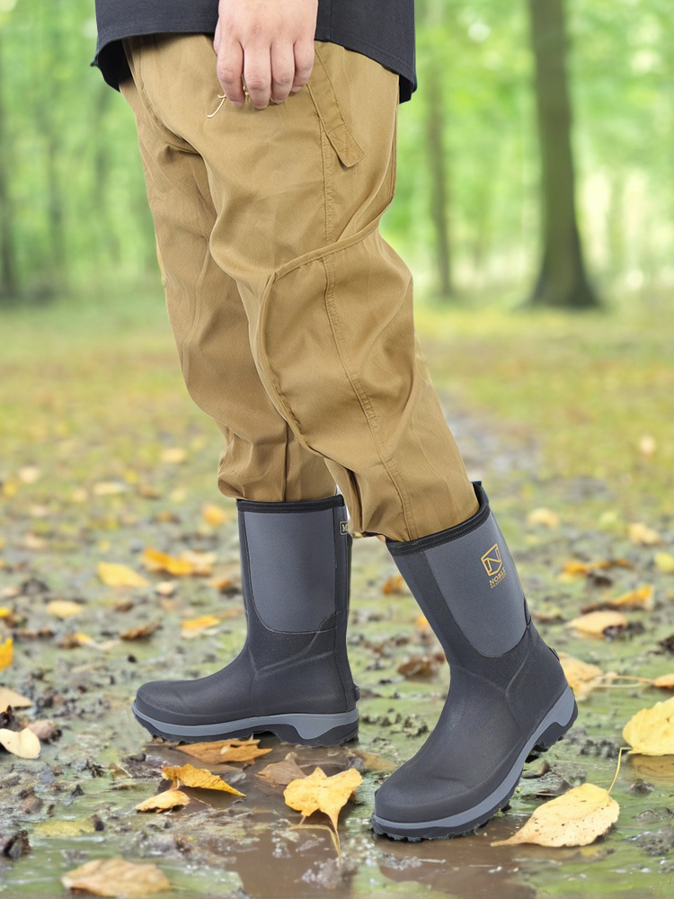 Men's Mid-Calf Waterproof Rain - Fishing Boots ulasan dan harga