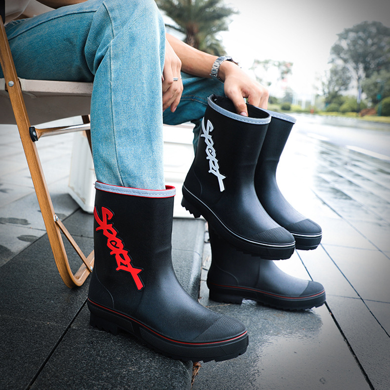 Men's Rain Boots Camping Fishi - Fishing Boots ulasan dan harga