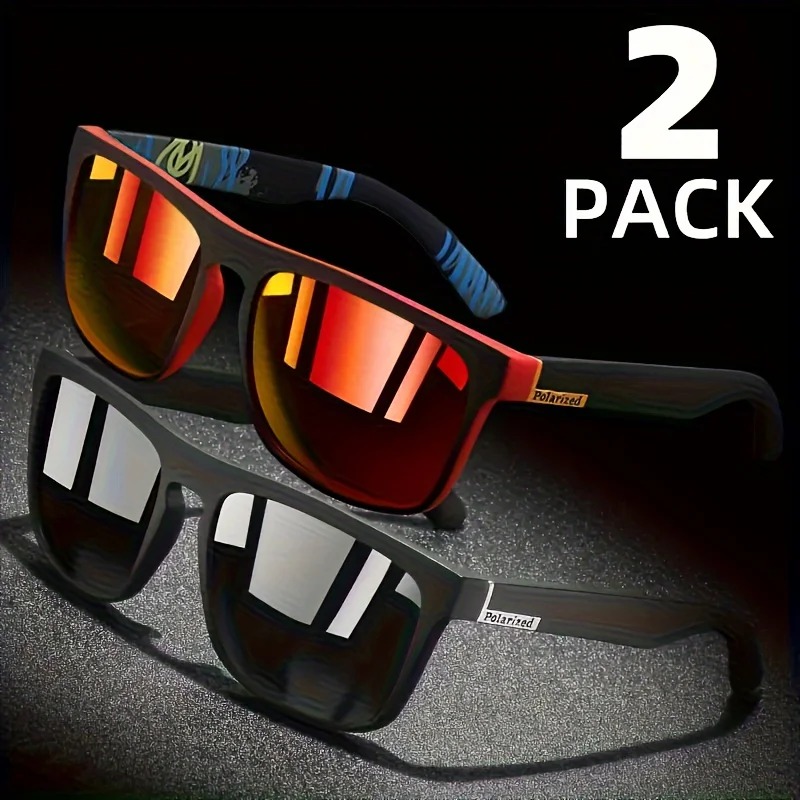 1/2pcs Square Sport Sunglasses - Fishing Sunglasses Polarized ulasan dan harga