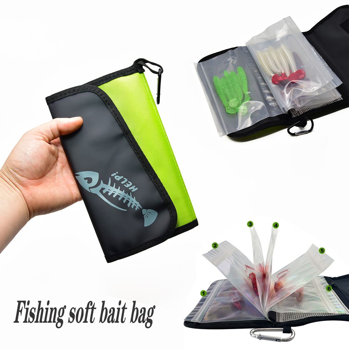 Fake Bait Bag PVC Inner Partit - Fishing Bag Waterproof ulasan dan harga