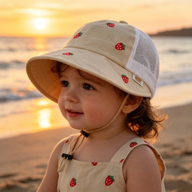 Baby Kids Summer Sun Hat 48-50 - Fishing Hat ulasan dan harga