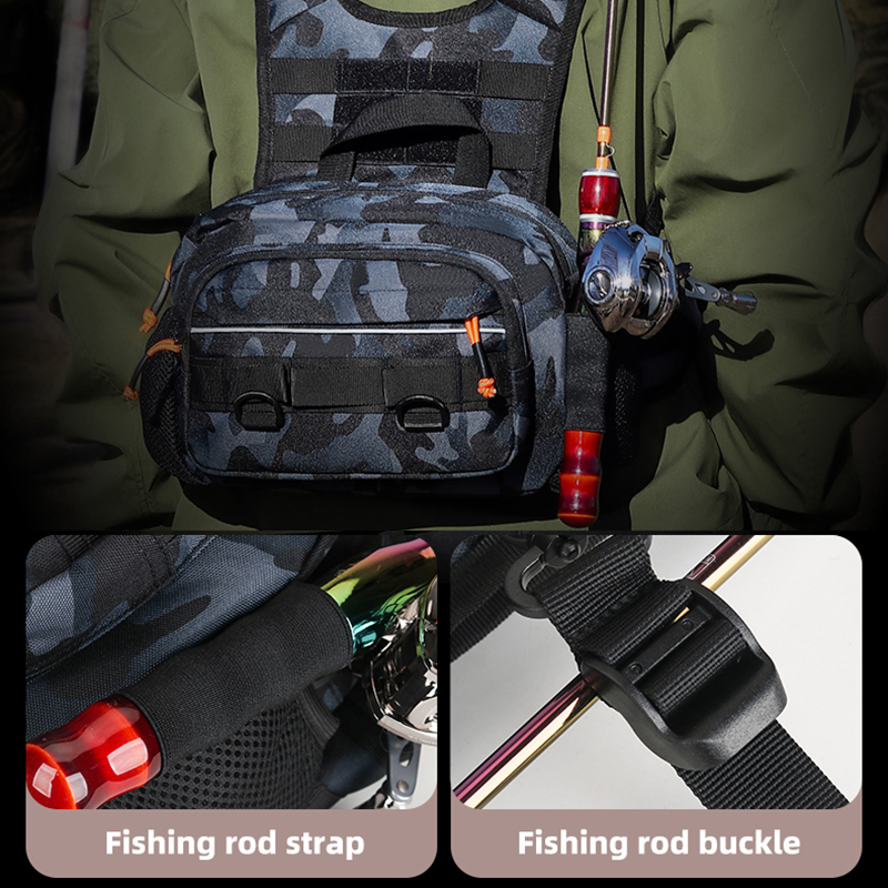 Men Chest Bag Tactical Fishing - Fishing Backpack ulasan dan harga