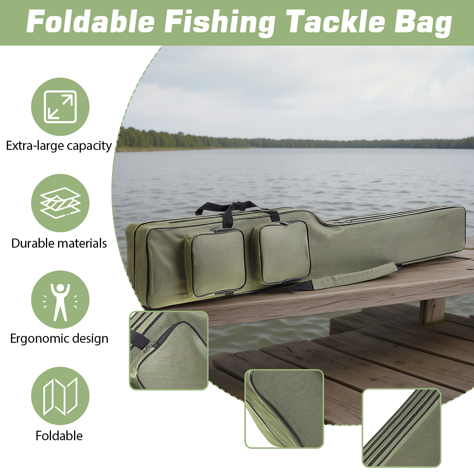 Fishing Rod Bags 150cm Waterpr - Fishing Bag Waterproof ulasan dan harga