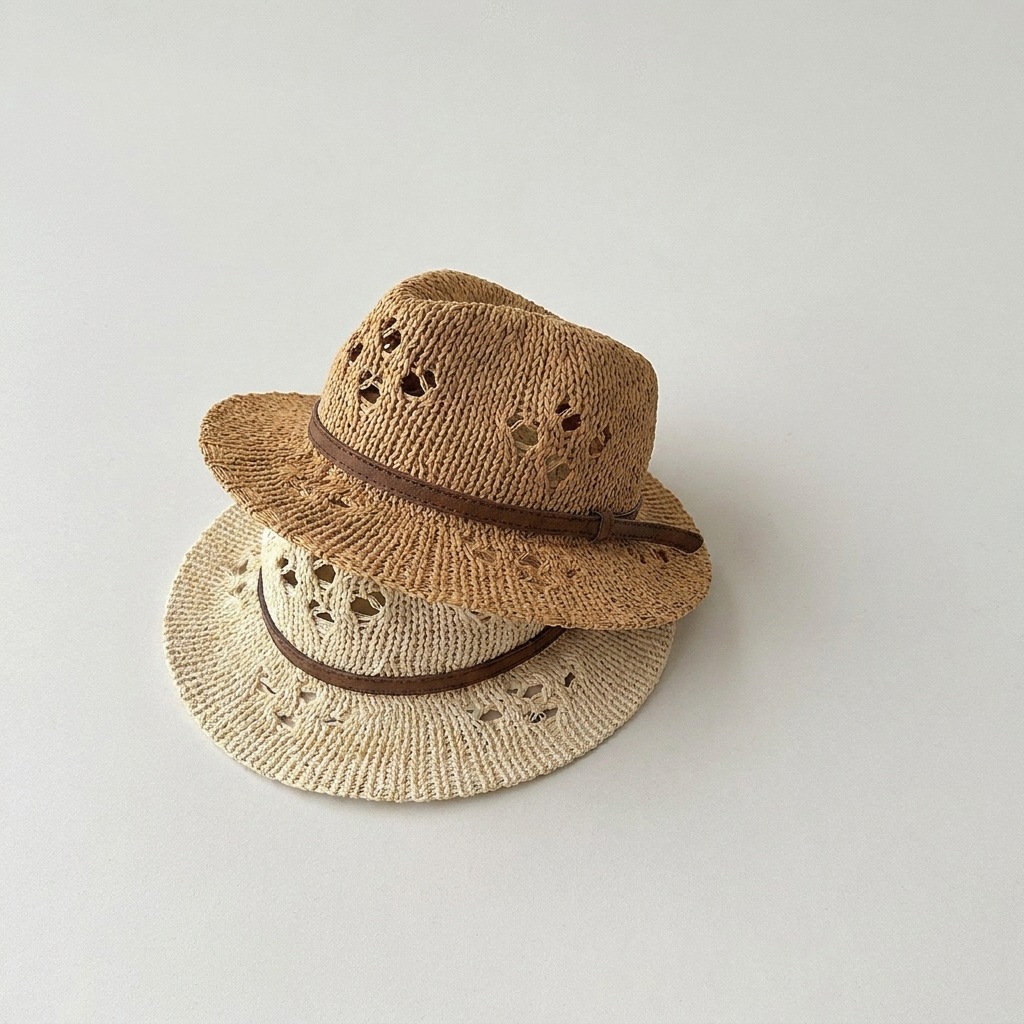 MILANCEL Summer Kids Straw Hat - Fishing Hat ulasan dan harga