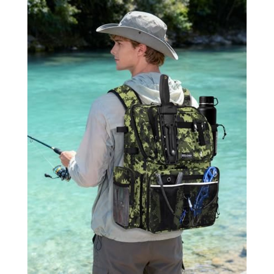 Fishing Backpack with Rod Hold - Fishing Backpack ulasan dan harga