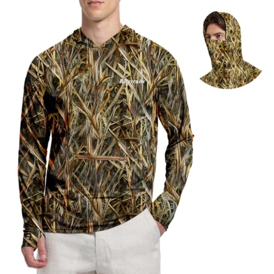 UPF 50+ Fishing Hoodie with Ne - Fishing Hoodie ulasan dan harga