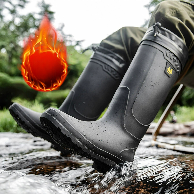 Men's Rain Boots Work Boots Sl - Fishing Boots ulasan dan harga
