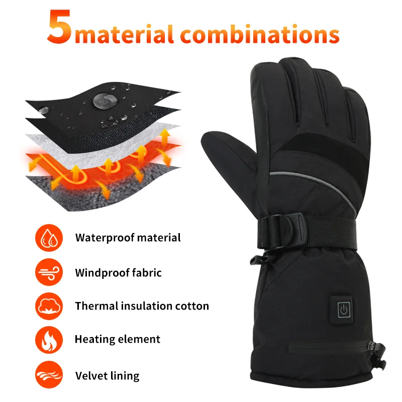 USB Rechargeable Heated Motorc - Fishing Gloves ulasan dan harga