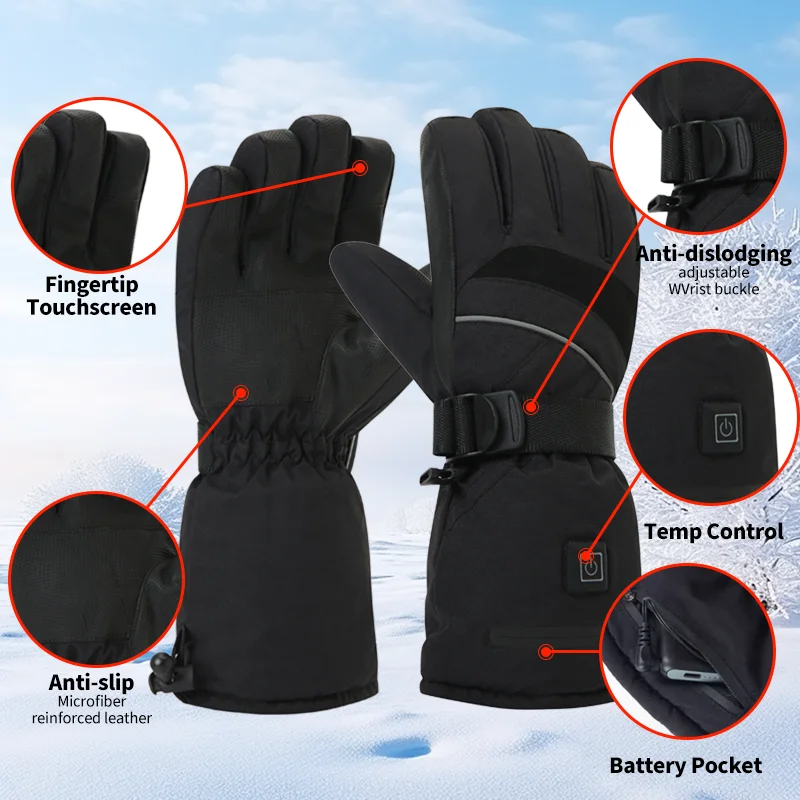 USB Rechargeable Heated Motorc - Fishing Gloves ulasan dan harga